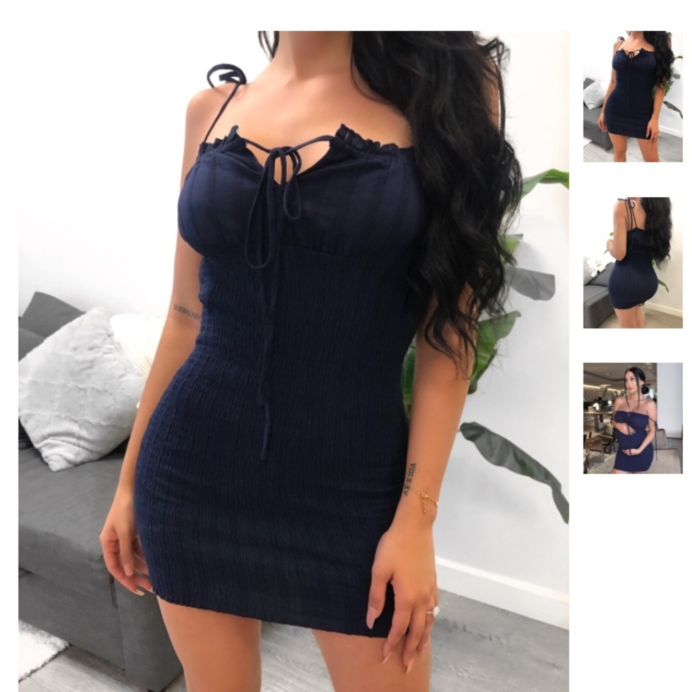 Small Navy Blue Laura’s Boutique Dress NWT